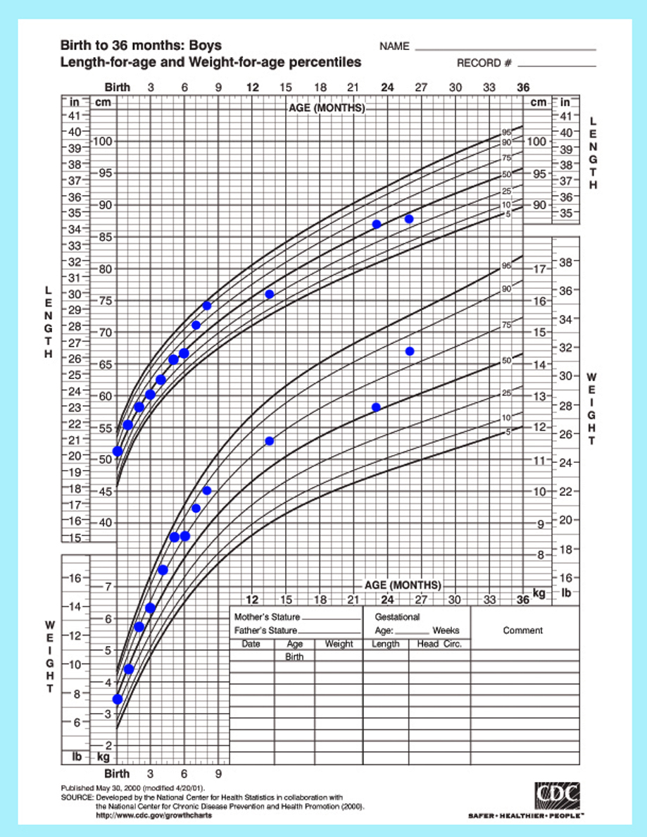 Baby Boy Weight Percentile Chart